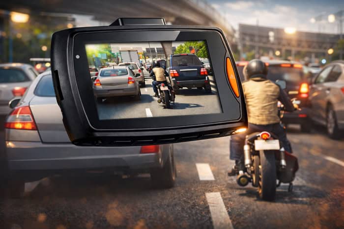 Dash Eagle on motorcycle