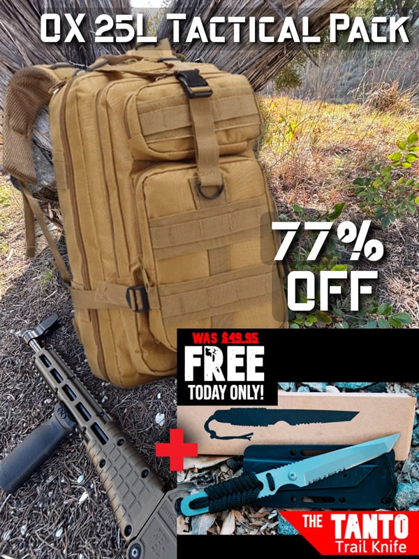 Ox Backpack with Tanto Knife